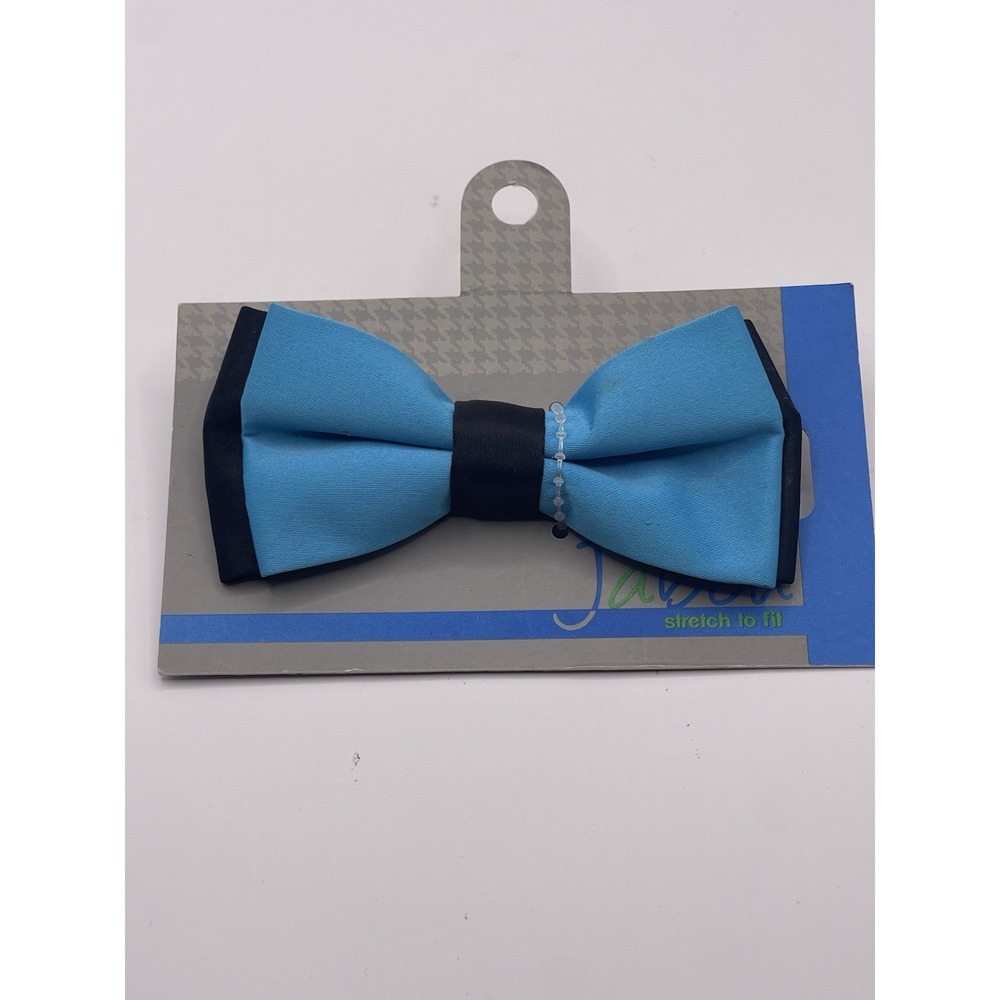 Boys Blue/black Bow Tie  Toddler Kids‎ Pretied Hook Loop New